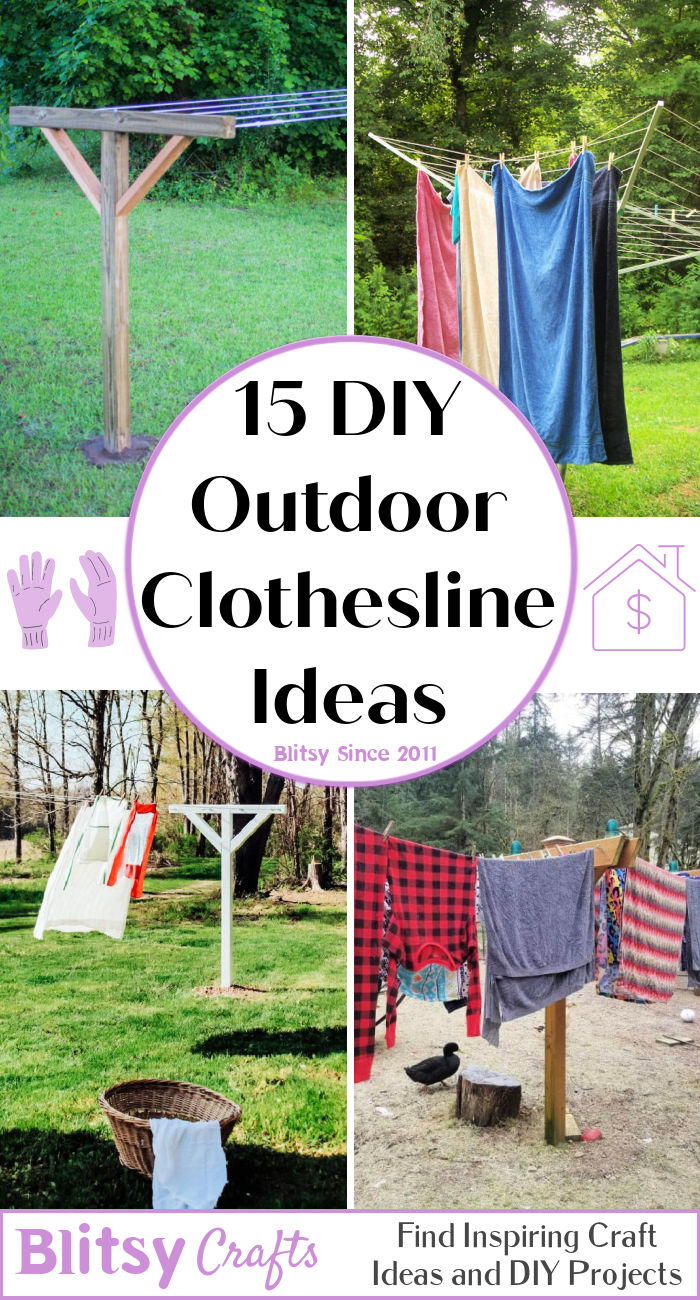 15 Durable And Cheap DIY Clothesline Ideas To Make Blitsy