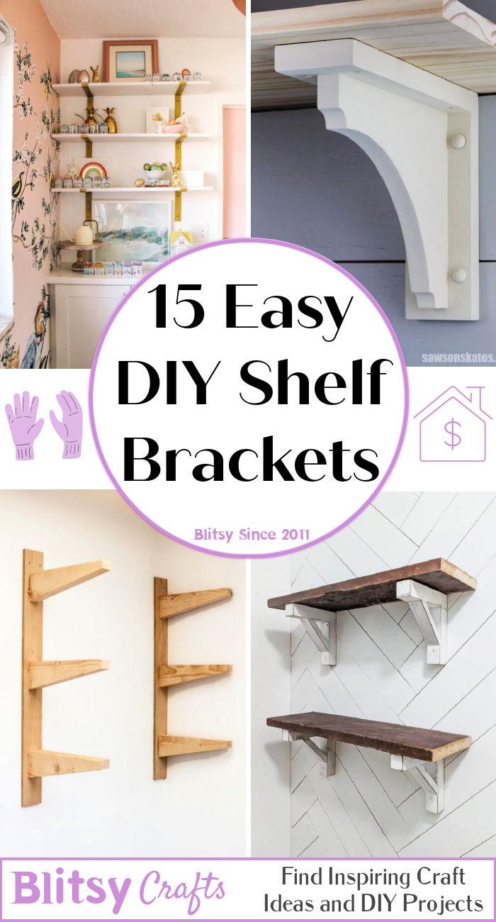15 DIY Shelf Brackets