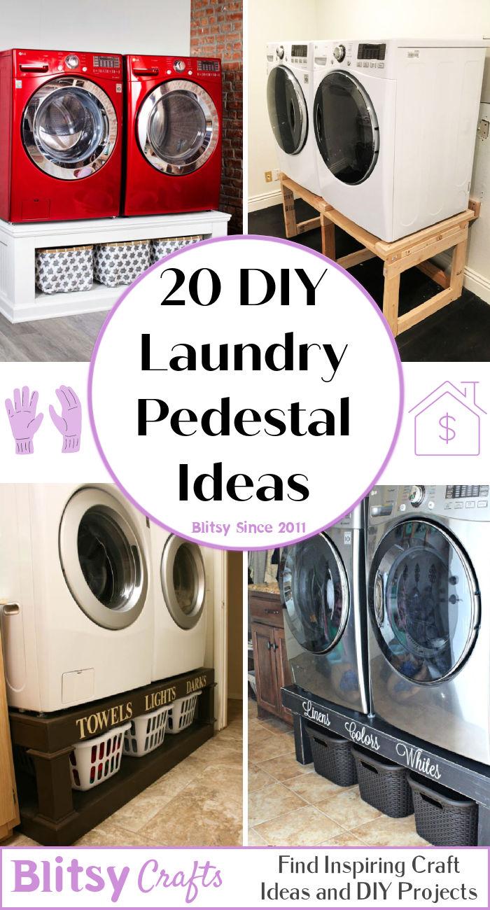 20 DIY Laundry Pedestal Ideas