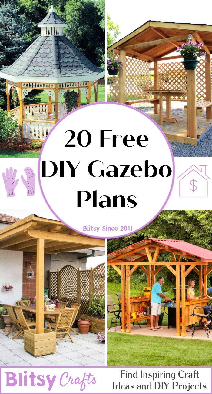 20 Free DIY Gazebo Plans