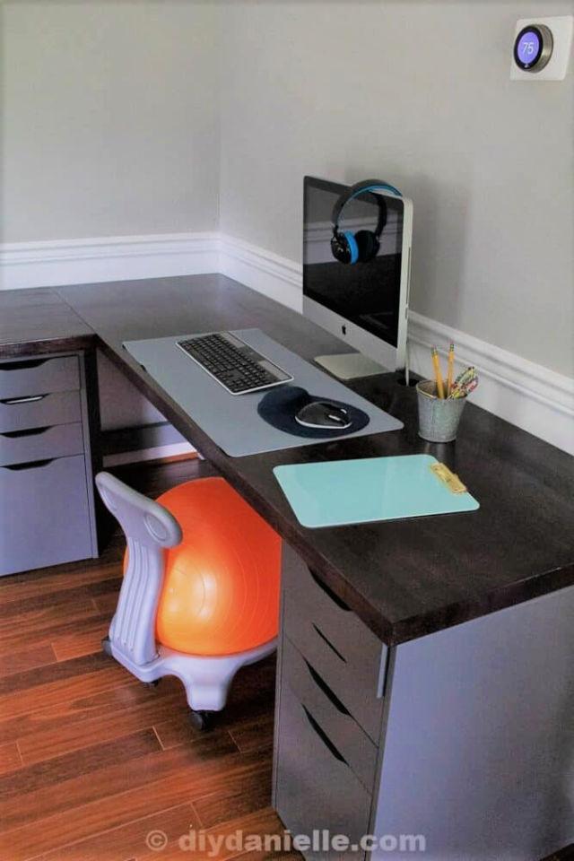 2 Person Corner Desk with a Farmhouse Style