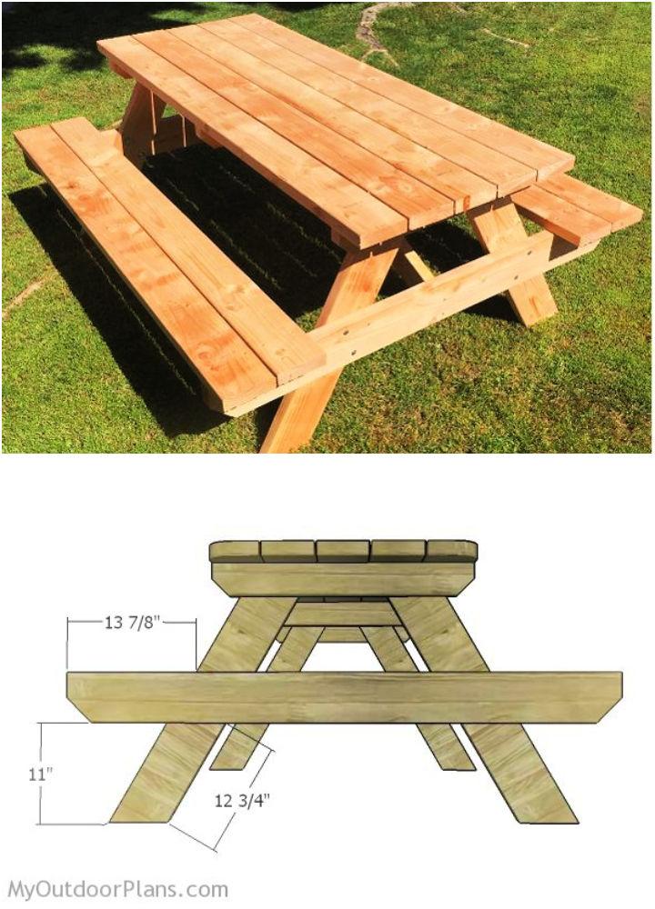 6 Foot Picnic Table Plan