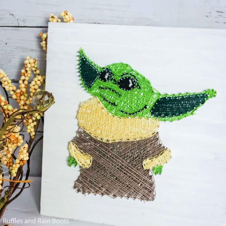 Awesome Baby Yoda String Art