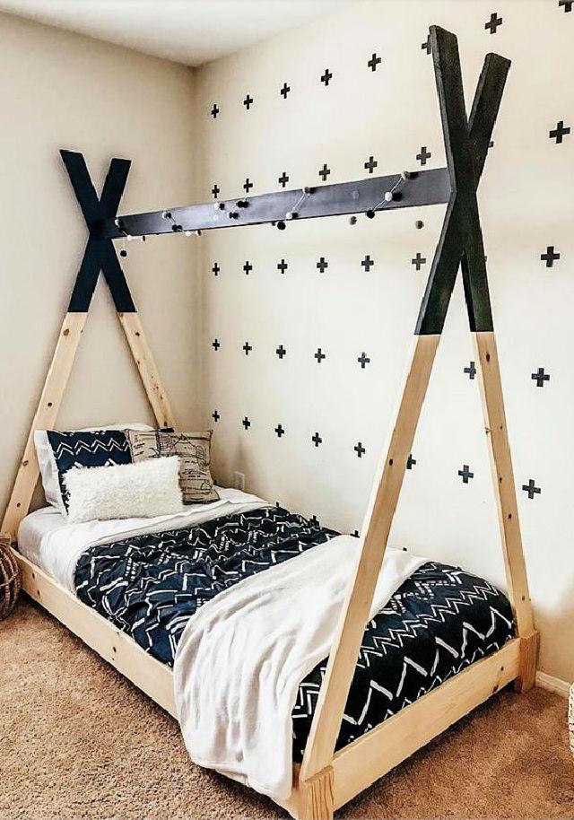 Awesome Toddler Teepee Bed 