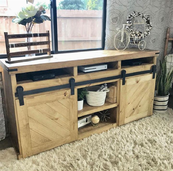 Barn Door TV Console