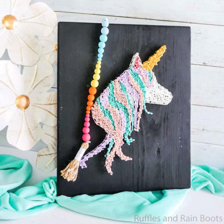 Beautiful Unicorn String Art