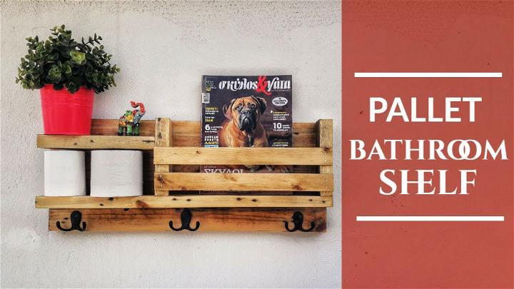 Build A Pallet Bathroom Shelf