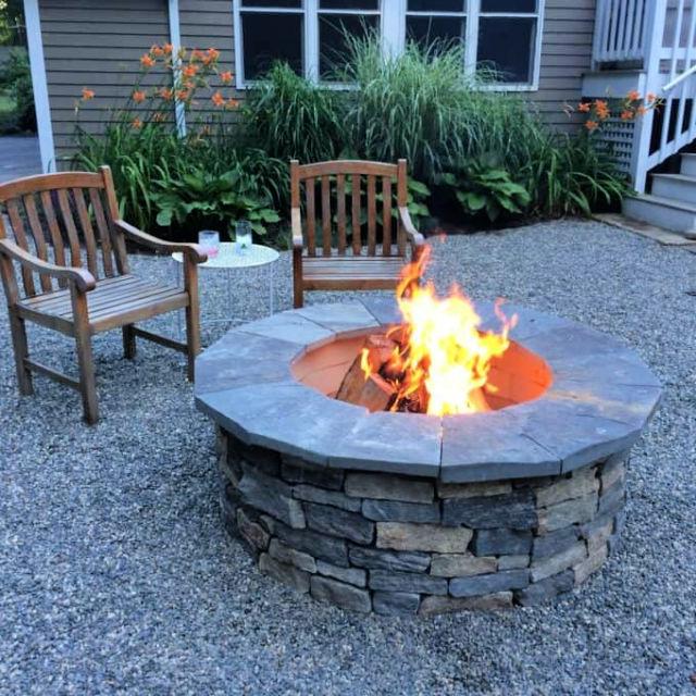 Build A Stone Veneered Fire Pit