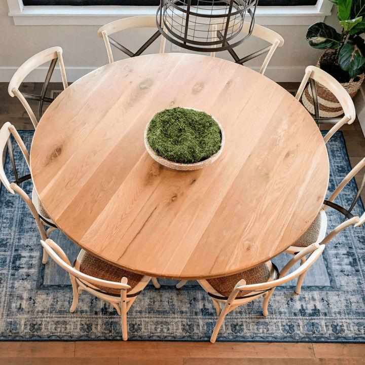 Build a 70 Round Dining Table