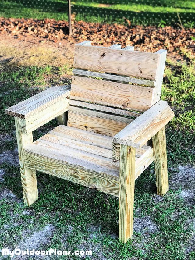 construir una silla de jardín
