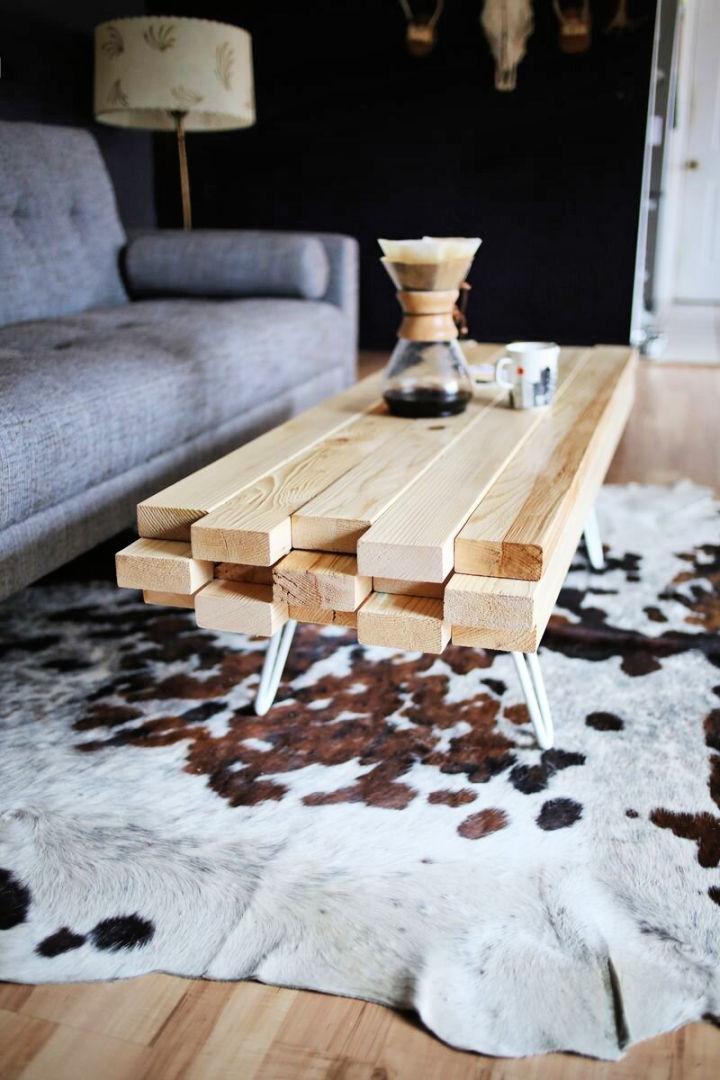 construir una mesa de centro de madera