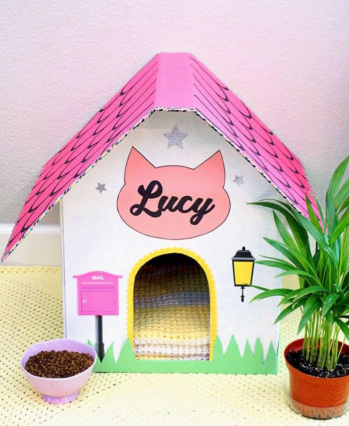Cardboard Cat House Plan