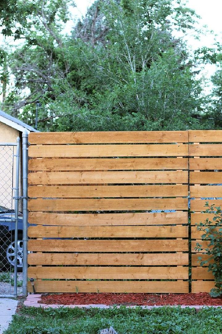 Cedar Panel Privacy Fence