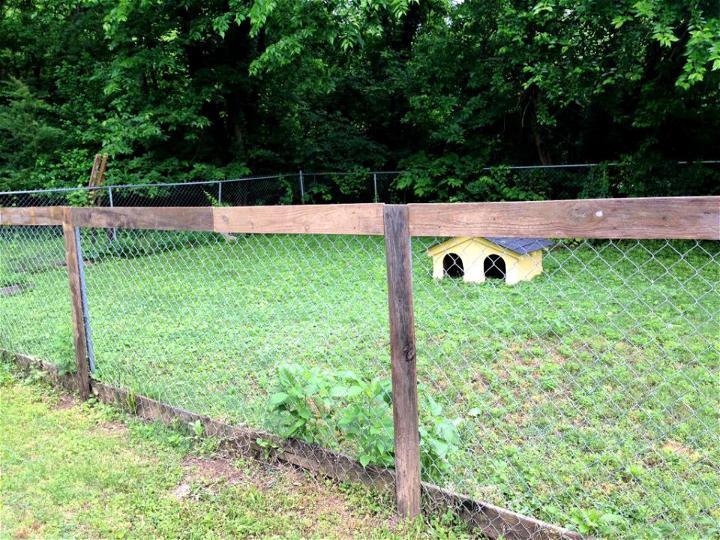 Chain Link Fence Makeover