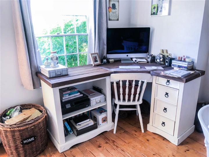 DIY Corner Desk - height adjustable