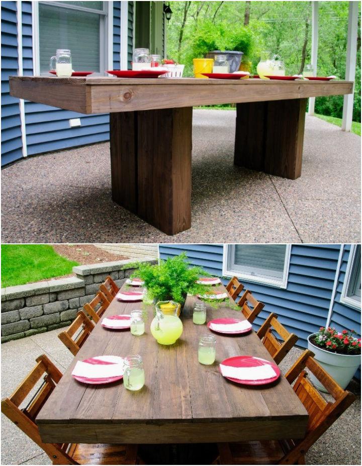 Cheap Outdoor Table Plan