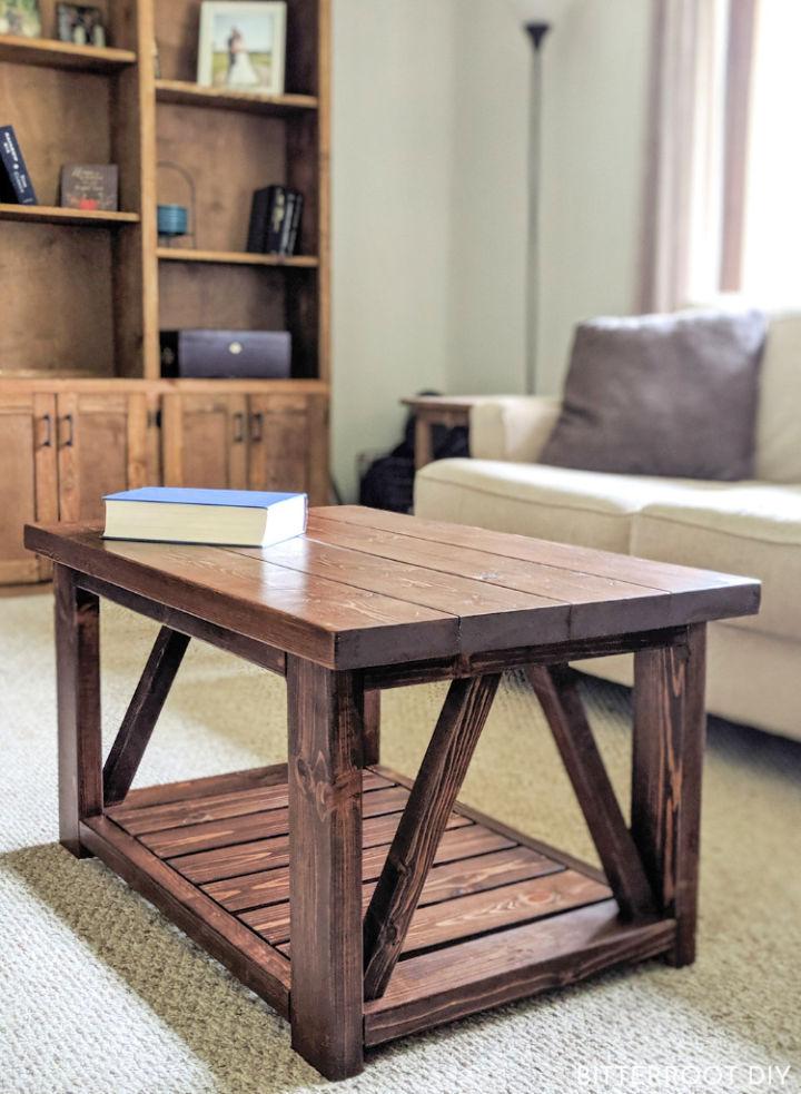 Coffee Table with Truss Sides