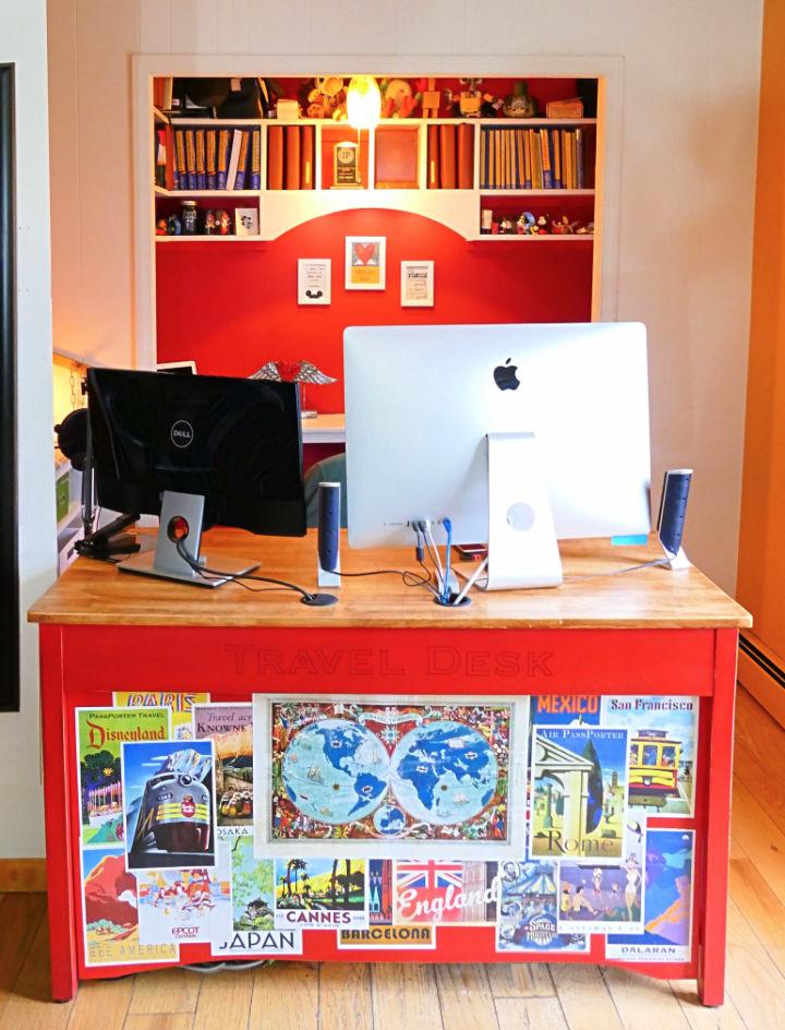 Computer Desk From A Broken Table