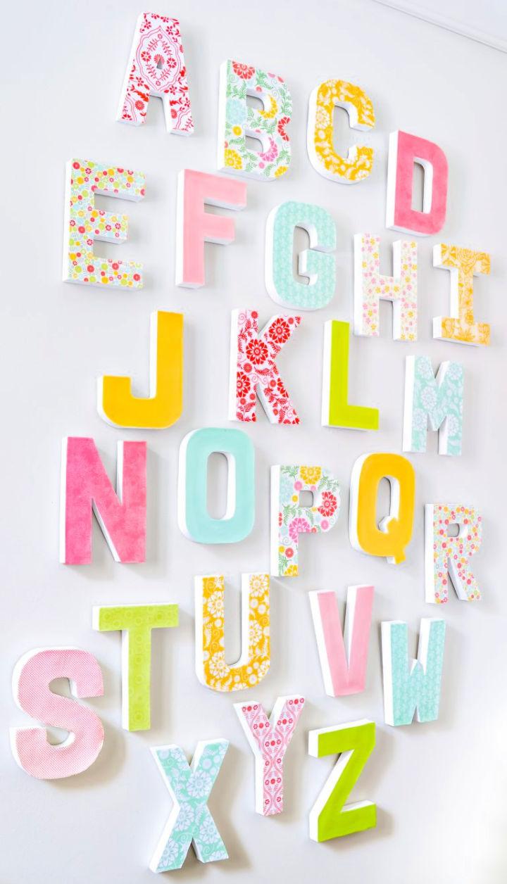 Cool Letter Wall Decor