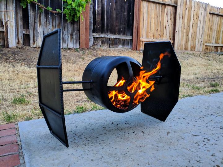 Cool Tie Fighter Fire Pit