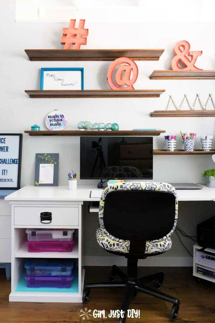 Corner Desk With Shelves