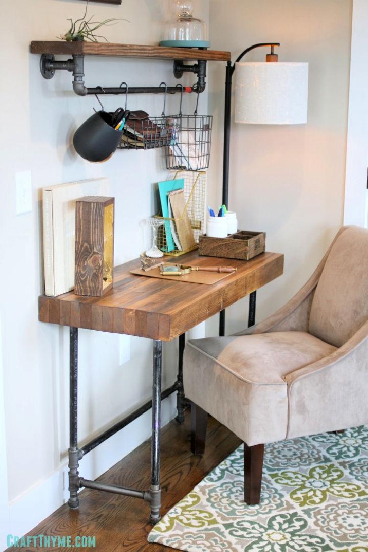 Custom Industrial Wooden Desk