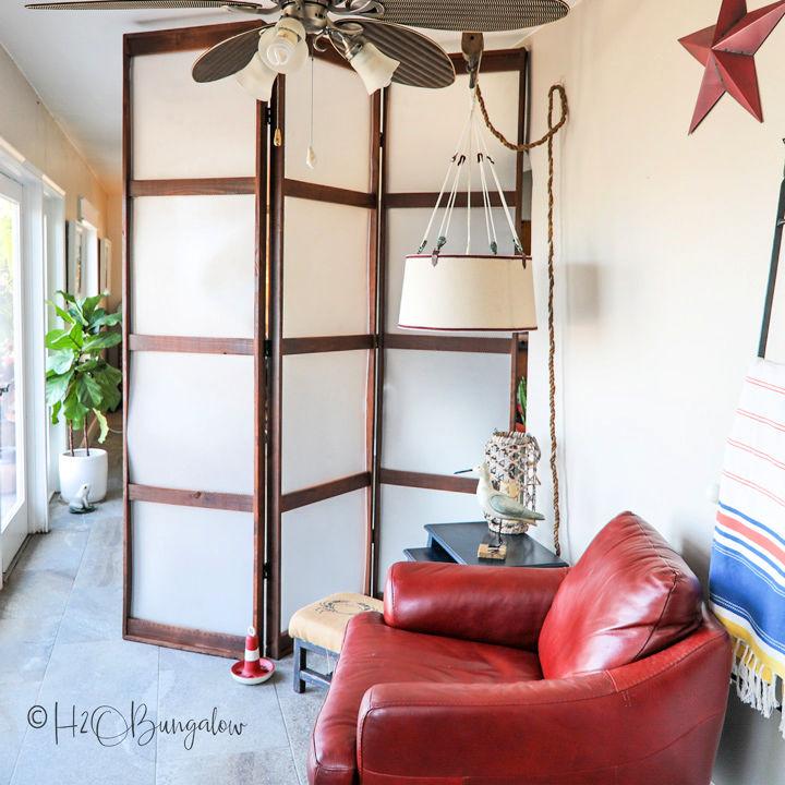 Custom Three Panel Room Divider