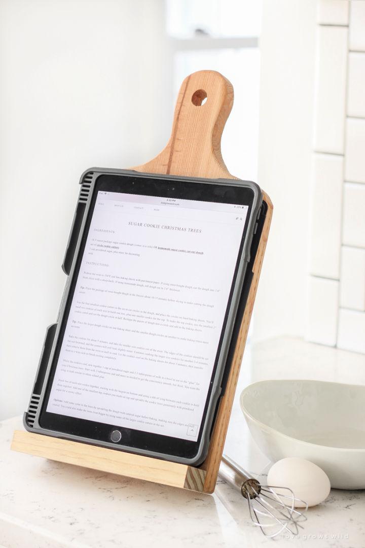 Cutting Board Tablet Holder