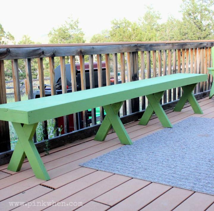 DIY 20 Outdoor Patio Bench