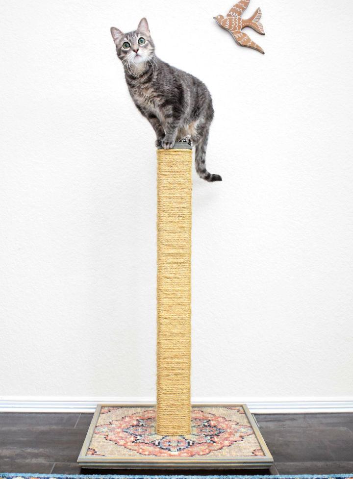 diy sisal scratching post