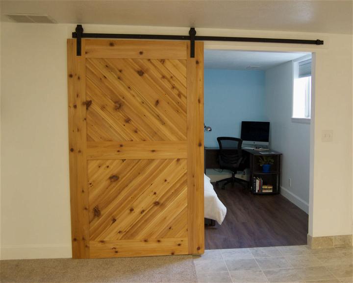 DIY Cedar Barn Door