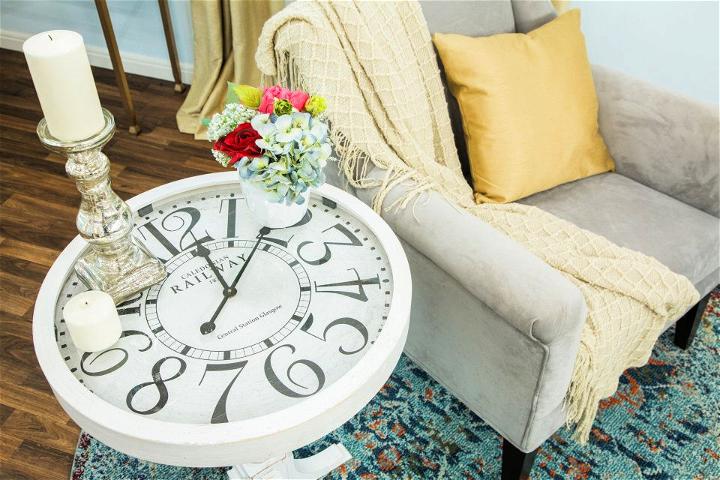 DIY Clock End Table