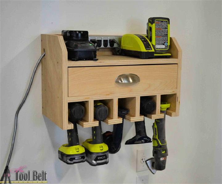 DIY Cordless Drill Storage