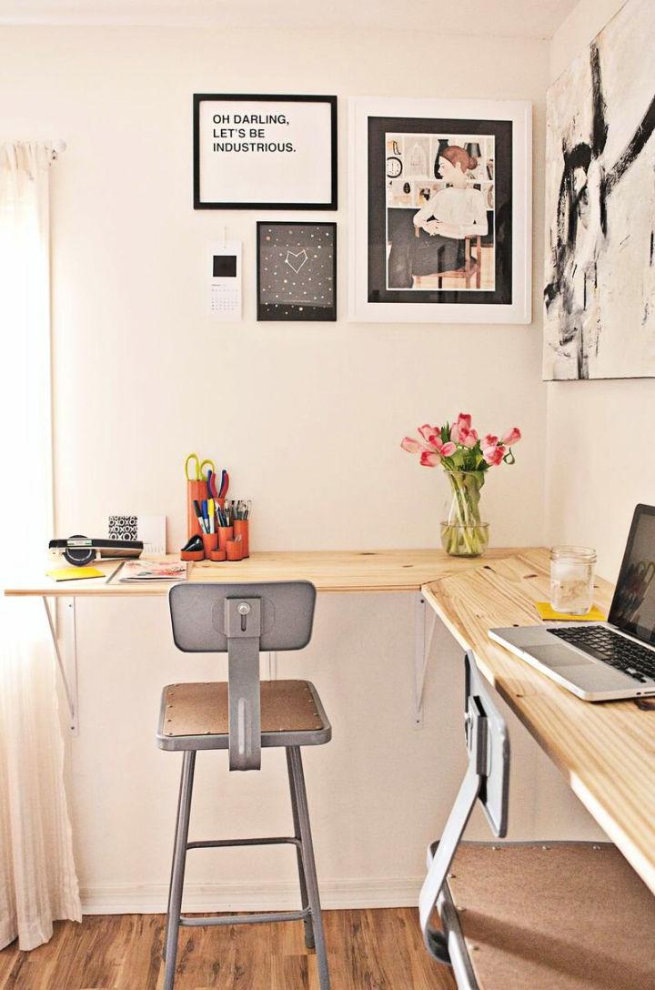 DIY Corner Desk - height adjustable