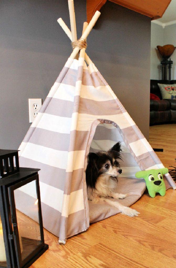 DIY Dog Tent Bed