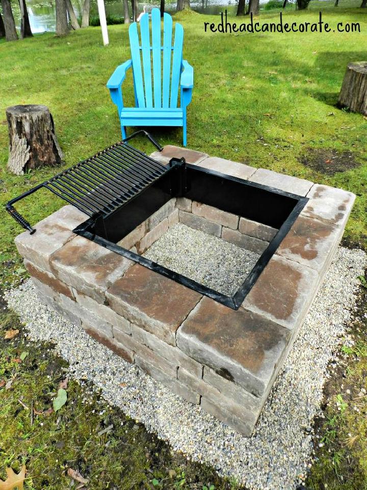 DIY Fire Pit Kit With Grill