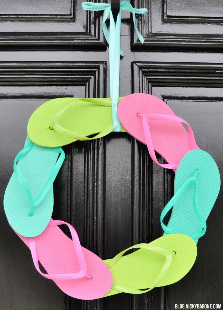 DIY Flip Flop Wreath