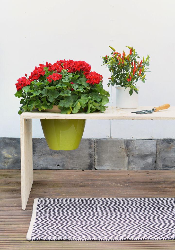 DIY Flower Garden Bench