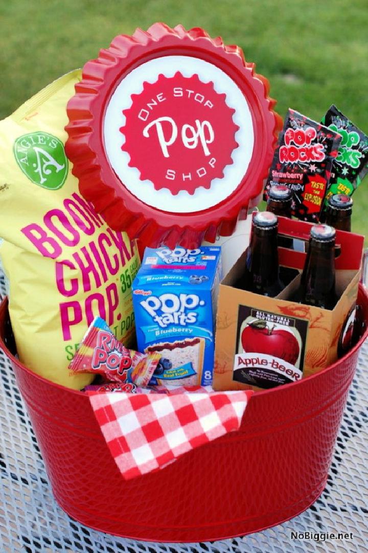 DIY Gift Basket with Pop