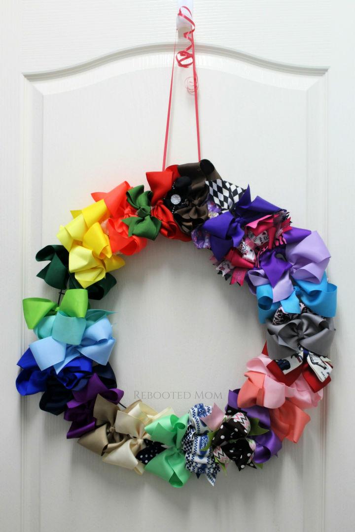 DIY Hair Bow Wreath