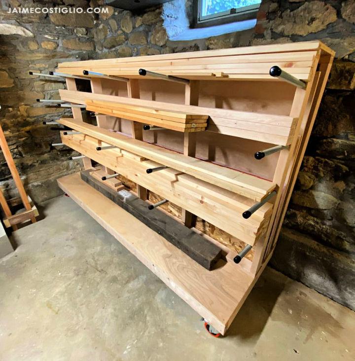 DIY Lumber Storage Rack