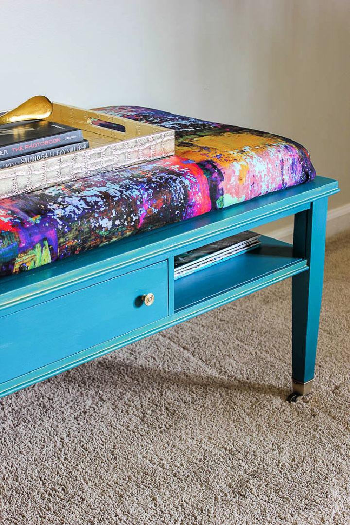 DIY Ottoman Coffee Table