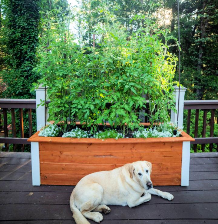 DIY Self Watering Vegetable Planter Box