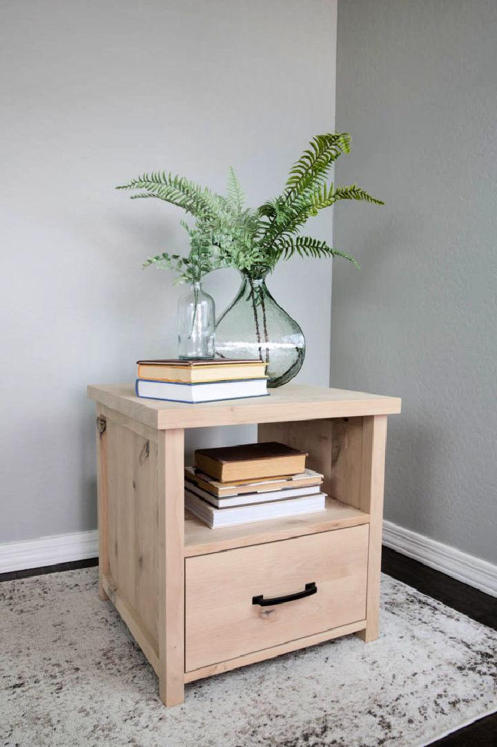 DIY Side Table with Drawers