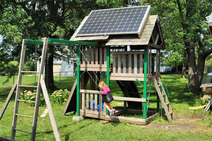 DIY Solar Swing Set