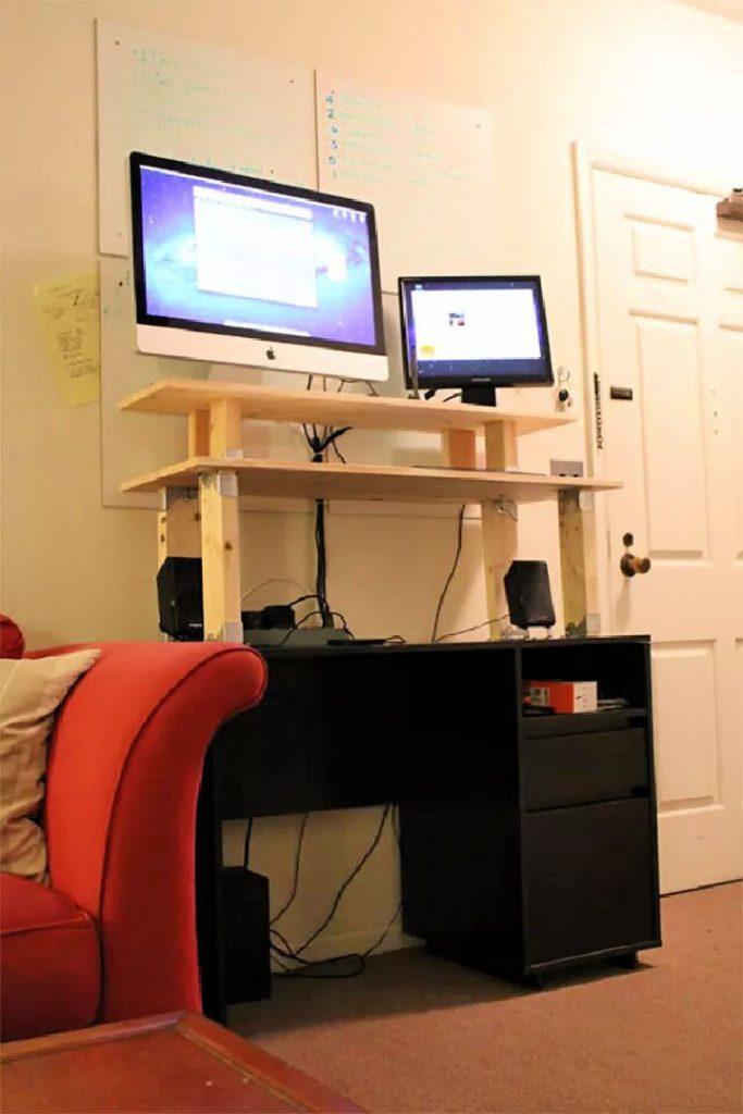 25 Homemade DIY Standing Desk Plans To Build Your Own Blitsy