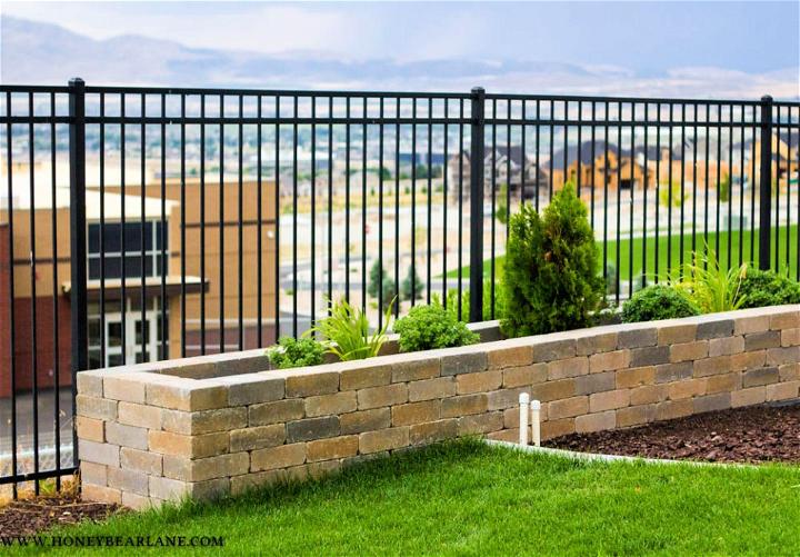 DIY Stone Planter Boxes