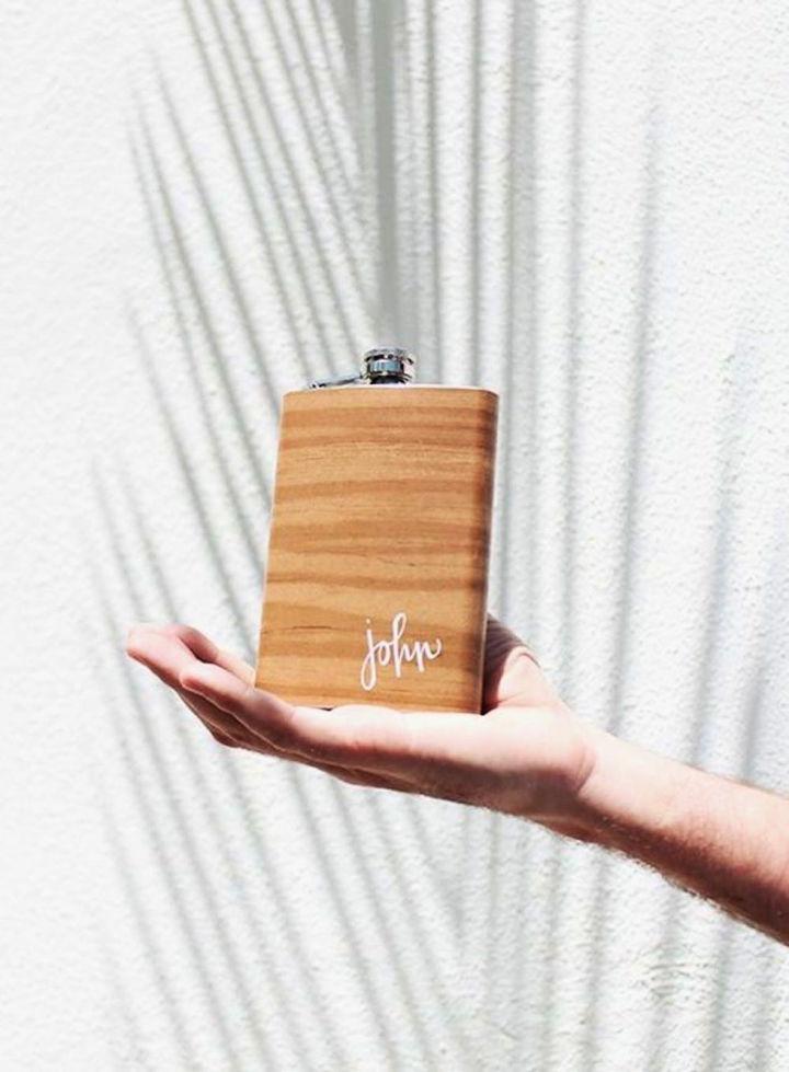 DIY Wood Grain Flask