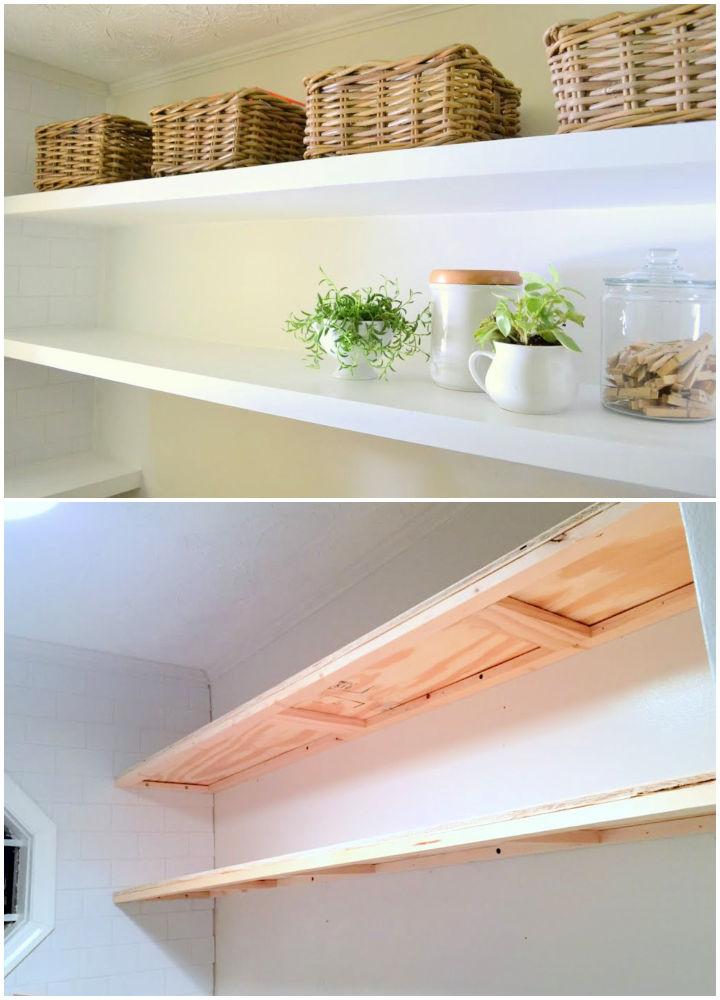 Deep and Thin Floating Shelves