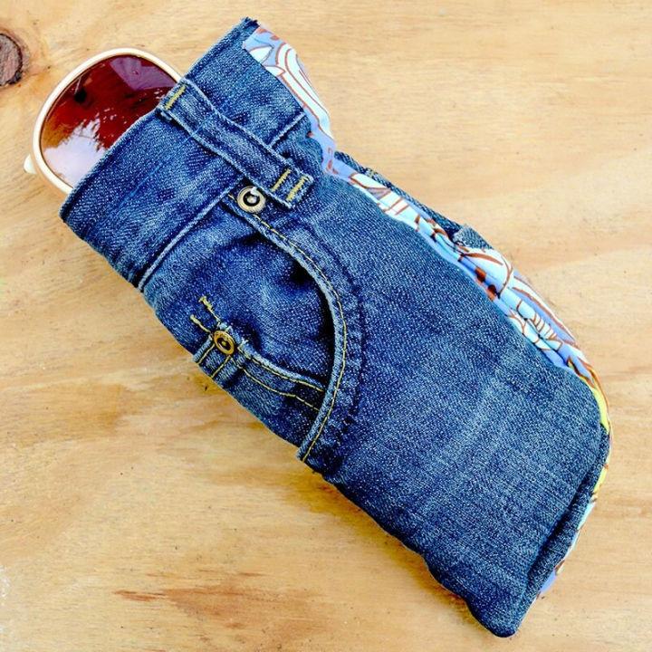 Denim DIY Sunglasses Case